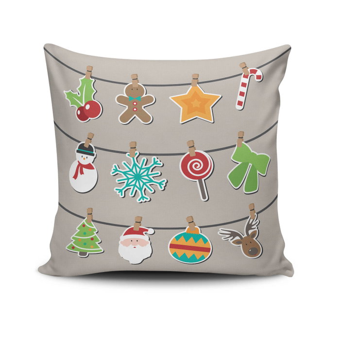 Aberto Design Cojín NOELKRLNT-1 Multicolor Aberto Design Cojín NOELKRLNT-1 Multicolor